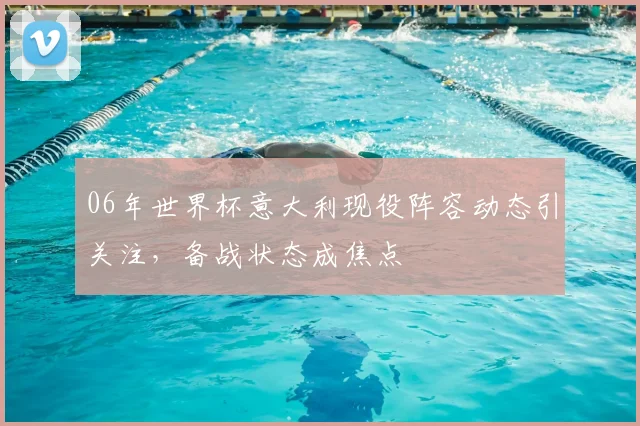 06年世界杯意大利现役阵容动态引关注，备战状态成焦点
